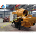 concrete mixer and pump small 30 m3/h output easy to move